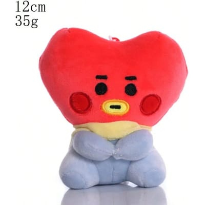 LINE FRIENDS BT21 Kpop Anime 10–24 Cm Cartoon Pluche Speelgoed Rugzak: Schattige pop in Koreaanse stijl—Perfect voor Kerstmis en Verjaardagen red