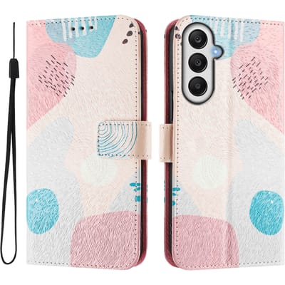 Mocaa Samsung Galaxy A16 Vrolijk Bookcase Hoesje Meerkleurig