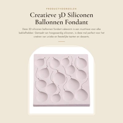Dailygoods- Cakevorm Creatieve 3D Siliconen - Fondant Bakvorm - Chocolade Mal - Flexibel en Antiaanbaklaag - Hittebestendig en Koudebestendig