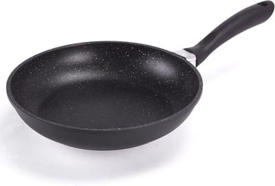 Koekenpan - Gegoten pan - Gezond bakken - Antiaanbaklaag - 24 cm - Zwart