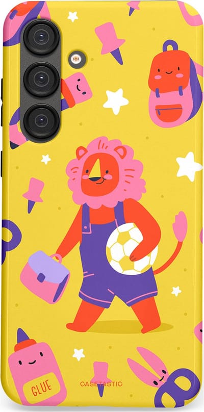 Casetastic hoesje geschikt voor Samsung Galaxy S25 Plus - Dubbellaagse bescherming - Krachtige lessen - Fashion Case - Goud Koraal
