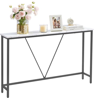 VASAGLE - Consoletafel - Haltafel - Smalle Console Tafel - Bijzettafel voor Woonkamer Hal - Eenvoudige Montage