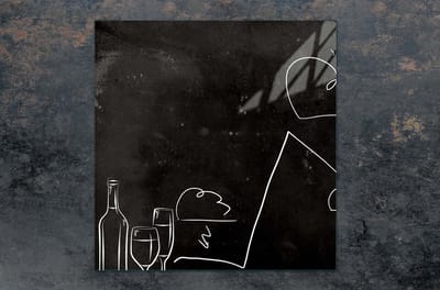 TMK ArtDeko - Beschermplaat voor de Kookplaat - 50x52 cm - Zwart - Glass