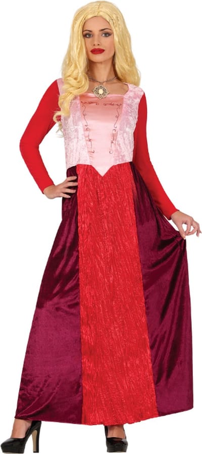 Fiestas Guirca - Dames jurk sister witch - maat S (36-38) - Carnavalskleding - Carnaval - carnavalskleding 2027 - Carnaval kostuum