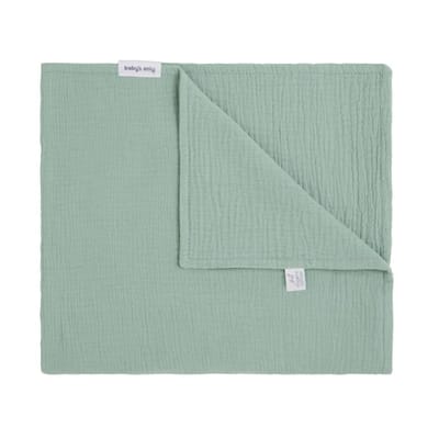 Baby's Only Wiegdeken Fresh ECO - Baby deken gemaakt uit 100% ecologisch katoen - 0.6 TOG - Stonegreen - 70x95 cm