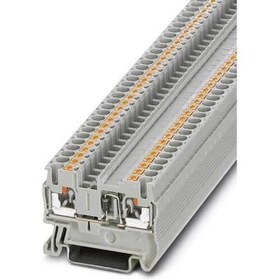 Phoenix Contact 3210224 Doorgangsserieklem 5.2 mm Snelaansluiting Grijs 50 stuk(s)