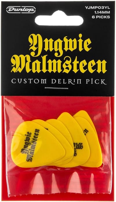 Jim Dunlop Yngwie Malmsteen - Plectrums - Signature - Geel - Player's Pack