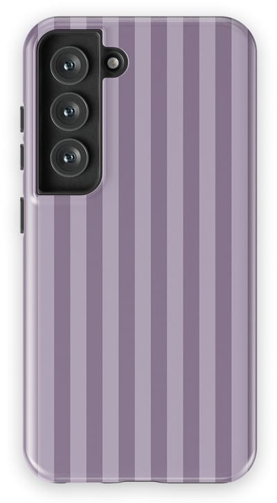 DripCase Gestreept Hoesje Samsung Galaxy S23 | Backcover met Mag | Stripes Motief | Trendy Case Samsung Galaxy S23 met Strepen Lavender Beam