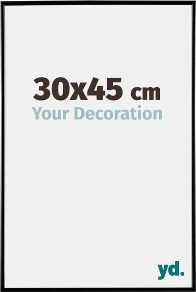 Your Decoration - Fotolijst 30x45 cm - Kunststof - Zwart Hoogglans - Evry