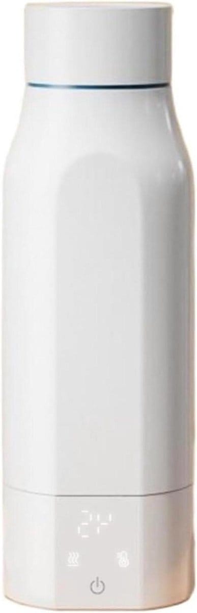 Elektrische Waterkoker - Mini Reisbeker - Warme Drank Maken - Real-time Temperatuur - 350ml - Wit