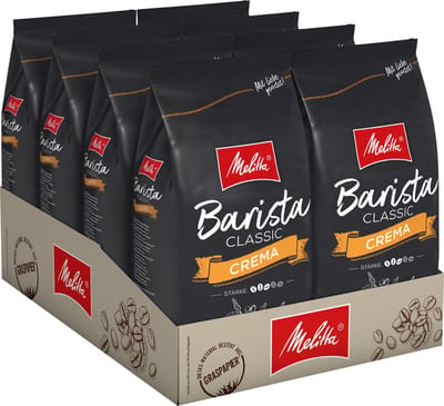 Melitta Barista Crema 8 zakken x 1 kilo = 8 kilo koffiebonen