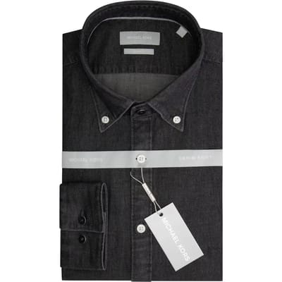 Shirt met lange mouwen Michael Kors Real Indigo Slim BD