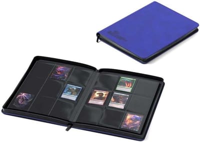 Verzamelalbum - Bewaaralbum Kaarten - Kaarten Opbergen - Ritssluiting Zijkant - 360 Kaarten - Blauw