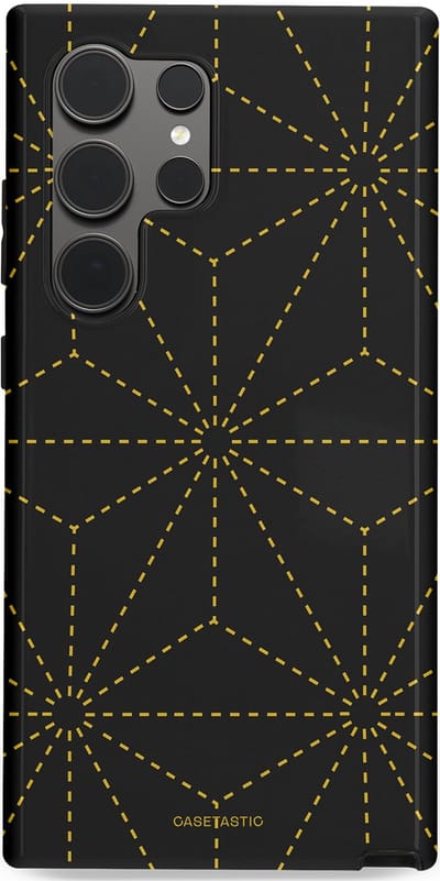 Casetastic Hoesje Geschikt voor Samsung S24 Ultra - Stijlvolle Beschermende Duo-layer Case - Vouwlijn