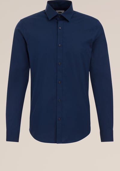 WE Fashion Heren Anti-odour slim fit overhemd met stretch