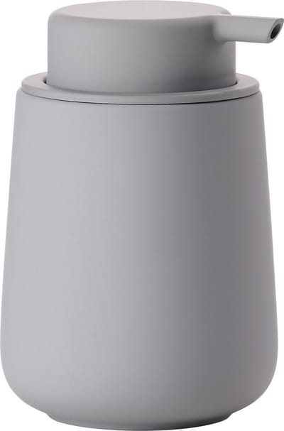 Zone Denmark Nova One Zeepdispenser - Zeeppompje Vrijstaand - Zeeppomp voor Badkamer, Keuken & Toilet - Toilet & Badkamer Accessoires - 250 ml - 11,5 x 8 cm - Gull Grey (grijs)