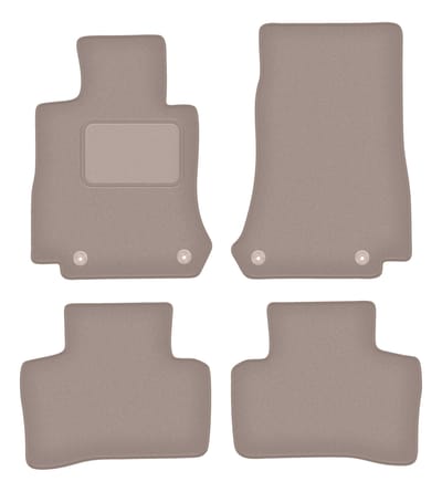 Beige veloursmatten voor: Mercedes EQC N293 SUV (2019-)