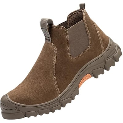 Chaussures de travail pour hommes, embout en acier, résistantes à la perforation, chaussures électriques, respirantes, légères et résistantes à l'usure 43