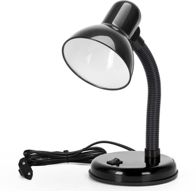 Aigostar 102KK - Bureaulamp - Tafellamp - H: 32 cm - E27 Fitting - Verstellbare Flexibele - Excl. lichtbron - Zwart