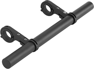 Fietsstuur Uitbreiding - Stuur Extender - Meer Accessoires - Lichtgewicht Aluminium - 30cm Lengte - Zwart