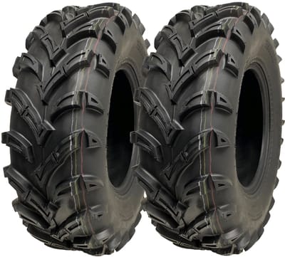 25x8.00-12 ATV- en quadbanden, 6-laags, 14 psi, Wanda P377, voor de openbare weg, 65J (set van 2)
