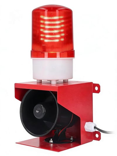 Dailygoods - Industriële Sirene 115 dB met LED Flitslicht
