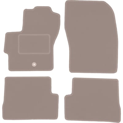 Beige veloursmatten voor: Mazda 3 I BK hatchback (2003-2009)