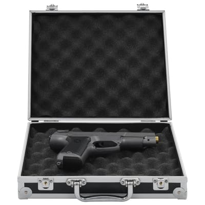 vidaXL Wapenkoffer aluminium ABS zwart