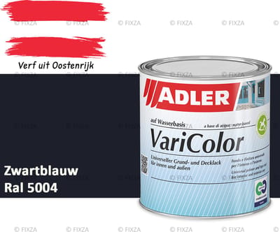 ADLER Varicolor Lakverf RAL 5004 – Zwartblauw 750 ml – 2-in-1 Houtverf, Metaalverf en Kunststof Lak voor Binnen & Buiten