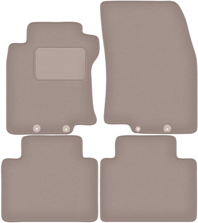 Beige veloursmatten voor: Nissan X-Trail III T32 FL SUV (2017-2021)