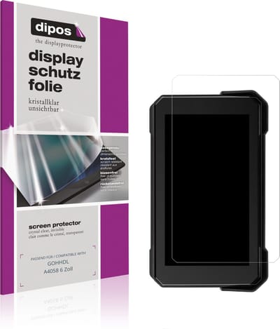 dipos – 2x Beschermfolie geschikt voor GOHHDL A4058 6 Zoll | Krasbestendige & heldere Screenprotector Ultra-Thin