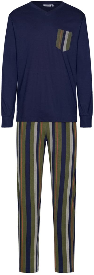 Pastunette - Pyjama - Adventure - Katoen/Modal - Blauw/Groen - Maat 3XL