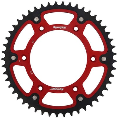 Supersprox Stealth 49d Rst210x49red Achtertandwiel Rood 49t