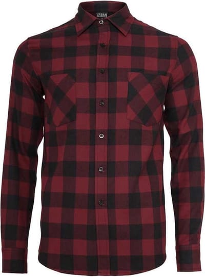Urban Classics Checked Flannel Heren Flanellen overhemd - 5XL