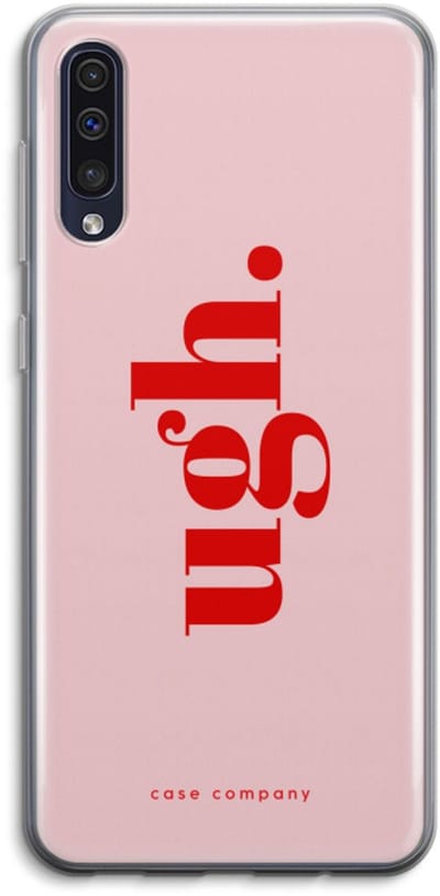 Case Company® - Hoesje geschikt voor Samsung Galaxy A50 hoesje - Ugh - Soft Cover Telefoonhoesje - Bescherming aan alle Kanten en Schermrand