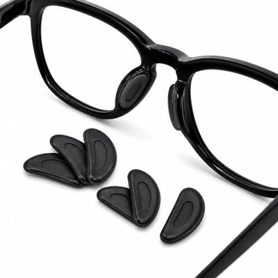 Consumerce® Set van 10 Siliconen Neuspads voor Bril - Zwart - Neusvleugels voor Bril - Zelfklevend - Pads - Plakpads - Zonnebril - Anti-Slip - Festival - Zonnenbril - Dames en Heren