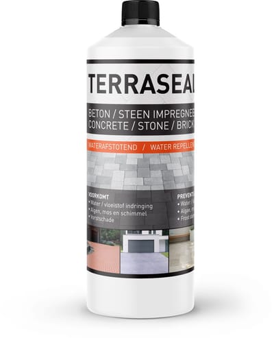 Terraseal Pro - Tuintegel & Terrastegel impregneermiddel - Betontegels - Bestrating & Klinkers Waterafstotend maken 1L (6m2)