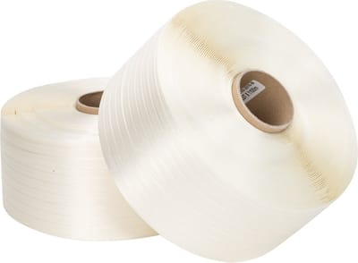 Polyesterband (textielband) 13 mm x 1100 meter wit