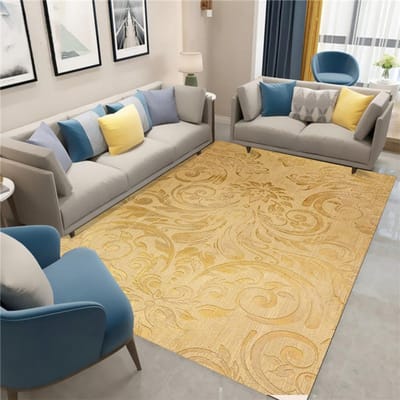 Luxe Goudkleurig Patroon Woonkamer Tapijt Zakelijk Hotel Antislip Tapijt Wasruimte Vloermatten Buiten Balkon Tapijt Decor 40X60CM