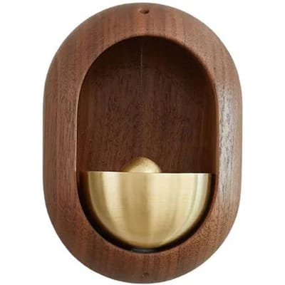 Houten Windgong Draadloze Deurbel Entree Deurbel Decoratieve Windbel voor Thuis Opening Hangende Decoraties