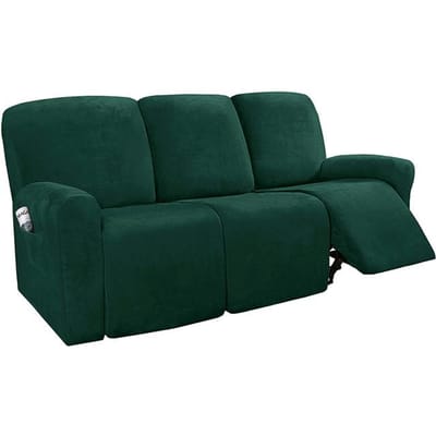 Fluwelen Fauteuil Bankhoes Voor Woonkamer Verstelbare Stoelhoes Bank Beschermhoes Fauteuil Hoezen 1 /2 /3 /4 Zits Bankhoes 1 Seat(22-33inch)