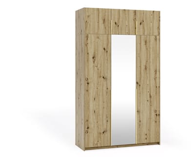 Kledingkast Apollonia I met Spiegel 150 x 250 cm (artisan, gouden handgrepen)