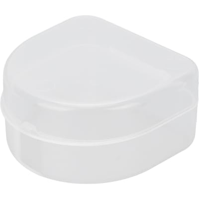 Boîte de rangement pour protège-dents Portable Support pour prothèse dentaire Orthodontique Appareil orthodontique Boîte transparente white