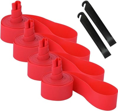 Premium PVC Fietsbanden Liner Set voor 26" Mountainbike, Lekbescherming en Fietstire Recorder Inclusief 2 Stuks