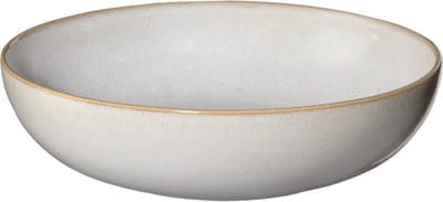 Asa Selection - Diepe Borden Saisons - Pastaborden Soepborden - Pasta Bowl - Aardewerk Sand - Vaatwasserbestendig 4 Stuks 21 cm