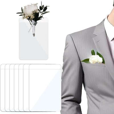 Bloemhoesjes Plastic - Corsage Beschermers - Feestelijke Decoratie - Anti-vergrendeling - 8 Stuks - Transparant