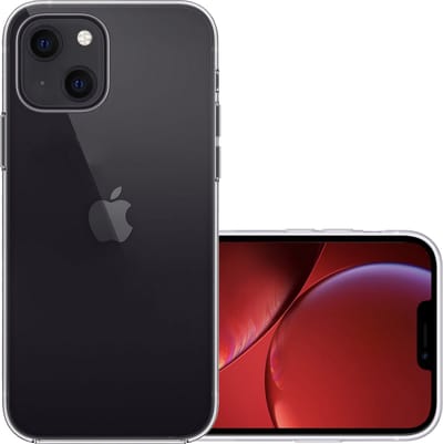 Hoesje - Geschikt voor Apple iPhone 13 Mini - Sterk & Shockproof - Hoes Cover - Siliconen Case - Transparant