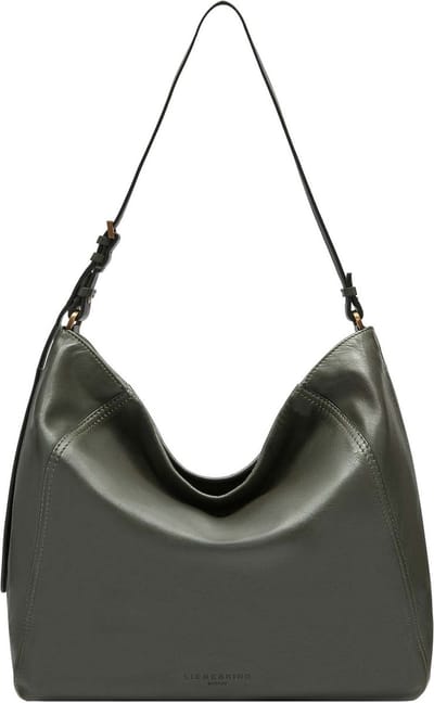 LIEBESKIND BERLIN Schoudertas Chudy Sheep Natural Hobo Bag Cypress Green Donkergroen
