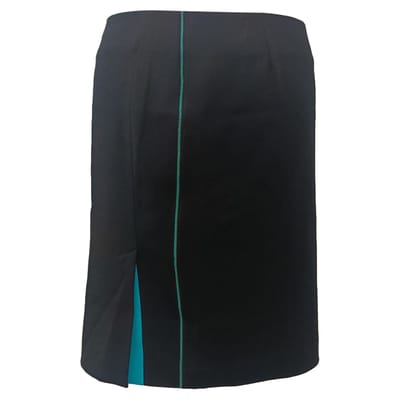 Balenciaga minirok met splitdetail in zwarte viscose