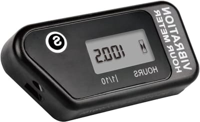 Urenteller - Motor Tellen - Onderhoud Herinneren - Trilling Geactiveerd - 99999 Uur - Zwart